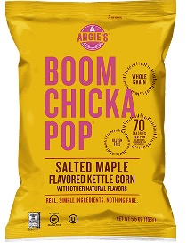 a package of salted maple popcorn